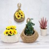 Unique Bargains Handmade Natural Durable Space-Saving Hanging Basket 1 Pcs - 3 of 4