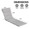 Pellebant Patio Outdoor Chaise Lounge Cushion Foldable Outdoor Lounge Chair Cushion for Patio Furniture 30D Sponge - 2 of 4