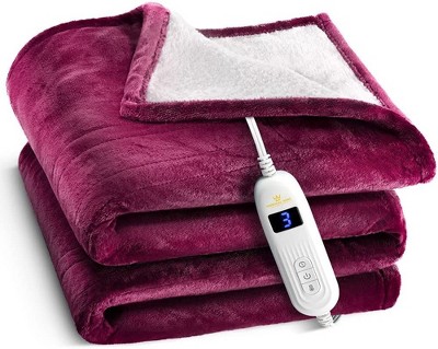 Heated Blanket With Hand Controller - Machine Washable Electric Blanket ...