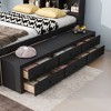 NicBex Full Platform Bed Frame with Bookcase Headboard,Under Bed Storage Drawers and Bed End Storage Case,No Box Spring Needed,Easy Assembly - 4 of 4