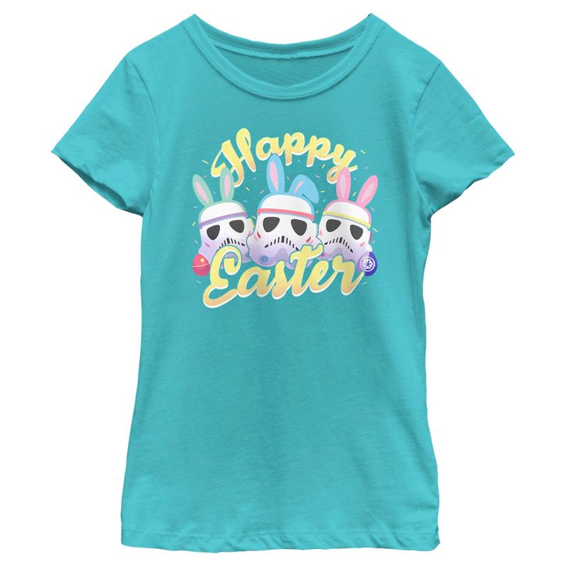 Girl's Star Wars Happy Easter Stormtroopers T-Shirt, 1 of 5