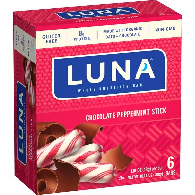 LUNA Chocolate Peppermint Nutrition Sticks - 6ct