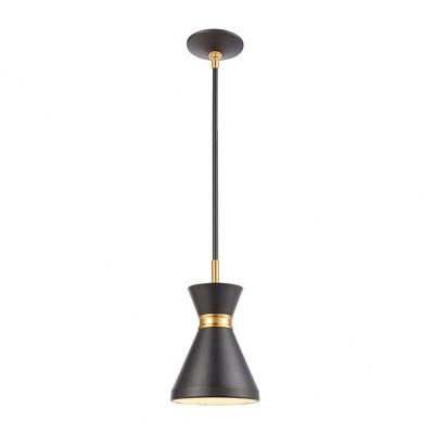 Elk Home Modley 1 - Light Pendant in  Matte Black/Brushed Brass