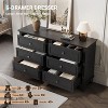 6 Drawer Dresser for Bedroom, Wide Chest of Drawers with Vintage Handle, Modern Wood Dresser Wide Cabinet - 4 of 4