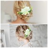 Unique Bargains Women's Styling Simulated Flowers Hair Clip Comb 1 Pc - 4 of 4