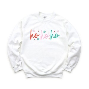 Simply Sage Market Women's Graphic Sweatshirt Ho Ho Ho Colorful - 1 of 4