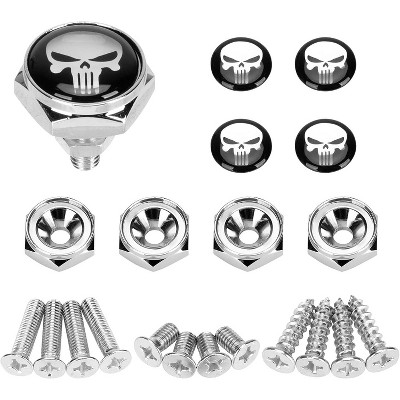 TruAIR License Plate Screw Kit Ð Stainless Steel Bolts with Covers