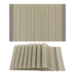 REGALWOVEN PVC Washable Heat Resistant Placemats 18" x 12" 8 Pcs - 1 of 4