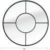 36" Round Wall Mirror Decorative Home Decor,Finish Round Wall Mirror,36 IN Decoration Metal Round mirror For Living Room-The Pop Home - 4 of 4