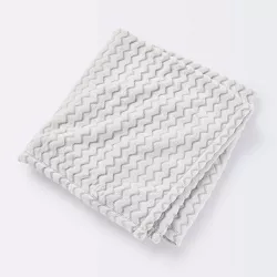 Plush Embossed Baby Blanket Chevron - Cloud Island™ Gray - 100 Each