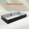 8×4×1ft Metal Raised Garden Bed – Outdoor Planter Box with Open Base for Vegetables, Flowers, Herbs & Fruits - 2 of 4