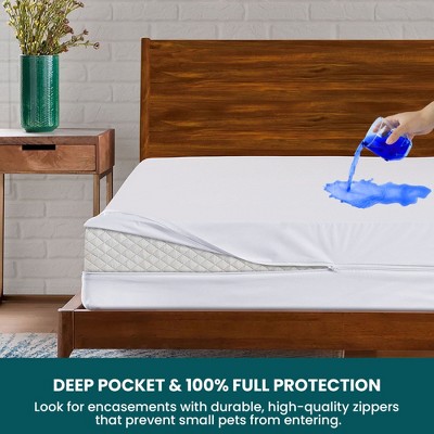 Zippered Mattress Encasement Waterproof Mattress Protector Breathable Noiseless - Cotton Passion