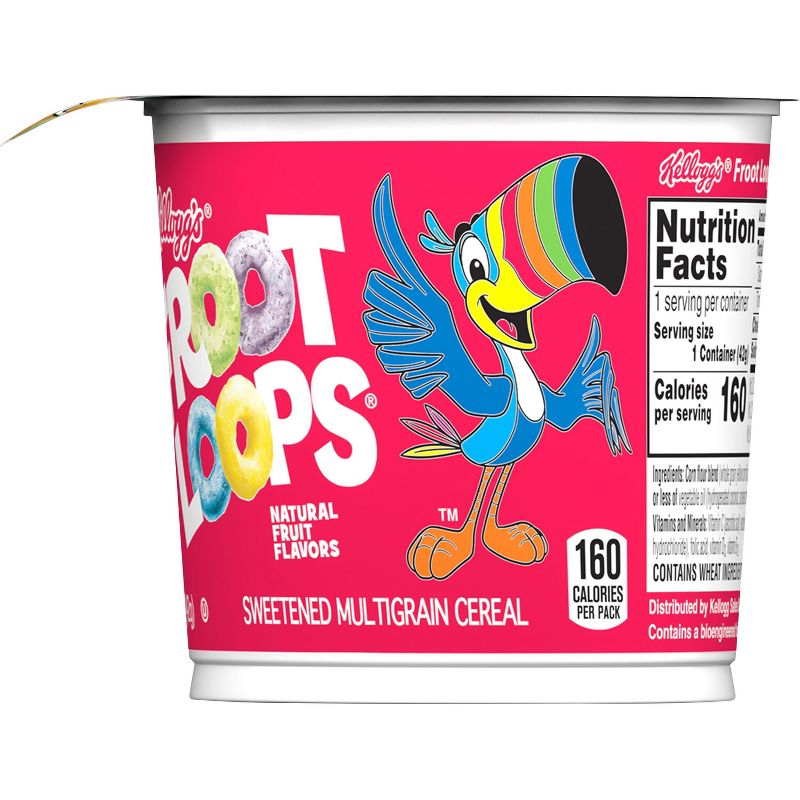 Kellogg&#39;s Froot Loops Breakfast Cereal Single Serve Cup - 1.5oz, 4 of 7