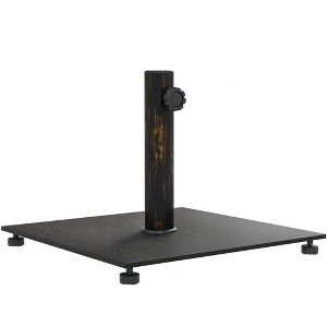 Outsunny Square Patio Umbrella Base, 29 lbs Metal Umbrella Stand Base with Adjustable Pads, Patio Umbrella Holder for 1.5"/1.9" Poles - 1 of 4