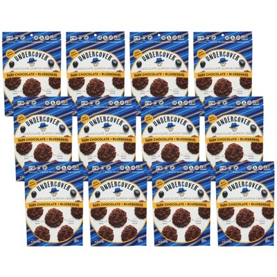 Undercover Chocolate Dark Chocolate and Blueberries Quinoa Crisps - 12 bags, 3 oz each