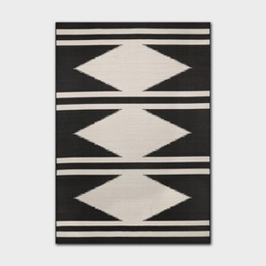 7' x 10' Western Diamond Outdoor Rug Natural - Threshold™ - 1 of 4
