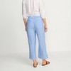 Lands' End Women's High Rise Pull On Drawstring Linen Wide Leg Crop Pants - 2 of 4