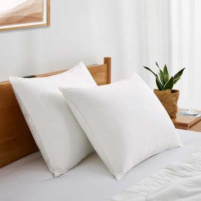 Peace Nest Down Fiber Bed Pillows With Cotton Cover Set Of 2, King : Target