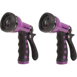 Dramm 2pk Brass & Rubber Touch N Flow Revolver Hose End Sprayer Berry Purple - 1 of 4