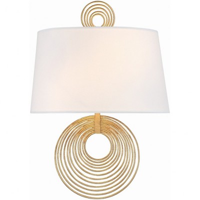 Crystorama Lighting Doral 2 - Light Sconce in  Renaissance Gold