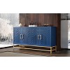 Okak Sideboard Buffet Cabinet with Storage, Accent Cabinet with Rectangular Metal Handles & Legs for Kitchen Dining Room Entryway - 3 of 4