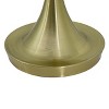 Yosemite Home Decor Bryce 1-Light Table Lamp in Brushed Gold with White Fabric Shade - 3 of 4
