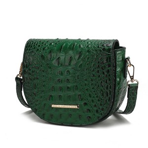 MKF Collection Amalia Crossbody Bag Croc-Embossed Vegan Leather Shoulder Bag Handbag by Mia K - 1 of 4