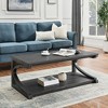 VYNXARIA 48-Inch Unique Solid Wood Coffee Table with Storage - Modern Geometric Design - 3 of 4