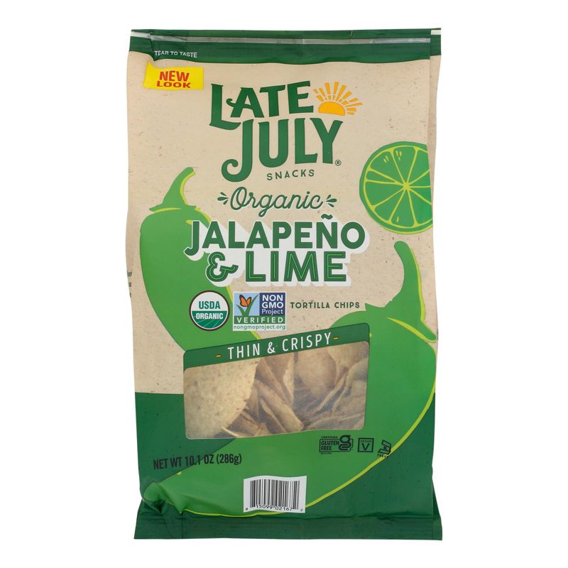 Late July Snacks Jalapeno & Lime Tortilla Chips - Case of 9/10.1 oz, 2 of 7