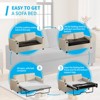 Mjkone 2-in-1 Pull Out Sofa Bed,Sleeper Sofa Couch with Memory Foam Mattress,Cup Holder,USB,Pull Out Couch Bed - 3 of 4