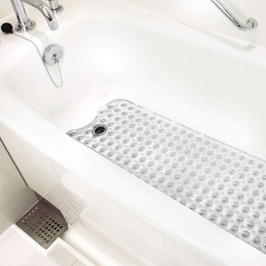 HealthSmart Bath Mat Extra Large No Slip Shower & Bathtub Mat with Suction Cups and Drain Holes for Anti-slip Grip, Machine Washable, Extra Large - 1 of 1