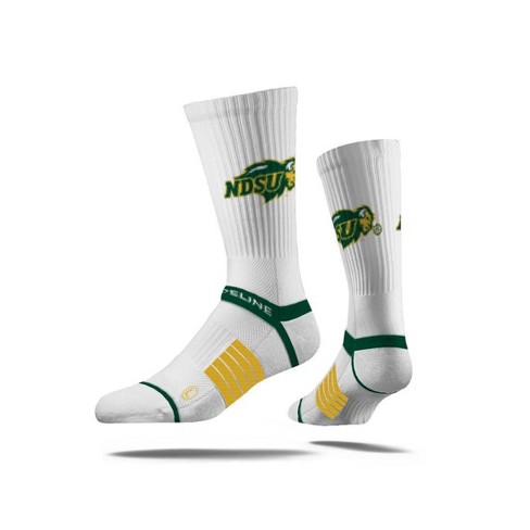 Ncaa North Dakota State Bison Premium Knit Crew Socks - White : Target