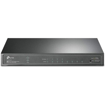 TP-Link TL-SG2008P Jetstream 8 Port Gigabit Smart Managed PoE Switch 4 PoE+ @62W Omada SDN Integrated Recovery Black Manufacturer Refurbished