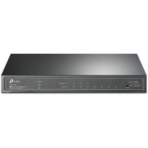 TP-Link TL-SG2008P Jetstream 8 Port Gigabit Smart Managed PoE Switch 4 PoE+ @62W Omada SDN Integrated Recovery Black Manufacturer Refurbished - 1 of 3