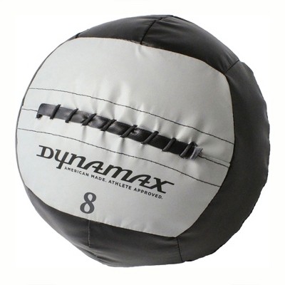 Dynamax Accelerator I 8 Pound 4 Inch Diameter Exercise Weight Training Fitness Medicine Ball for Home Gym Core Toning Workout, Gray and Black