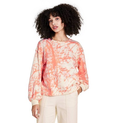 Women's Marble Print High-Low Sweatshirt - Rachel Comey x Target Pink XXS