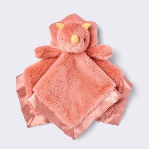 Plush Security Blanket - Pink Dino - Cloud Island™ - 1 of 3