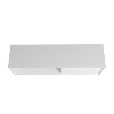 Bowery Mid-Century 56" White and Oak TV Stand with Cabinet