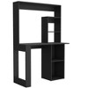 HomeRoots 58" Black Wood Computer Desk With Hutch - 4 of 4