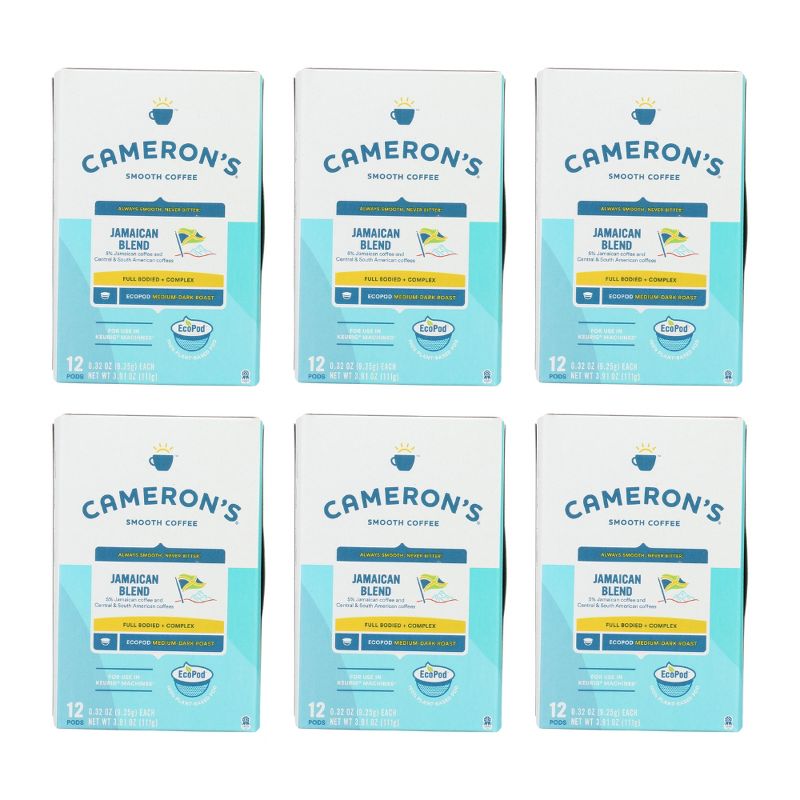 Cameron's Specialty Coffee Jamaican Blue Mountain Blend - Case of 6 Boxes/12 Pods, 1 of 7
