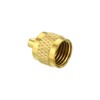 Unique Bargains Brass HVAC System Refrigeration Core Remover 1/4" SAE Service Access Valve Caps - 4 of 4