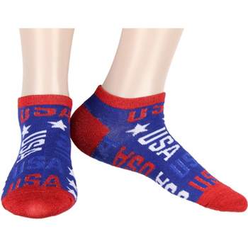 USA Fourth Of July Freedom Red White Blue America Unisex Ankle Crew Socks