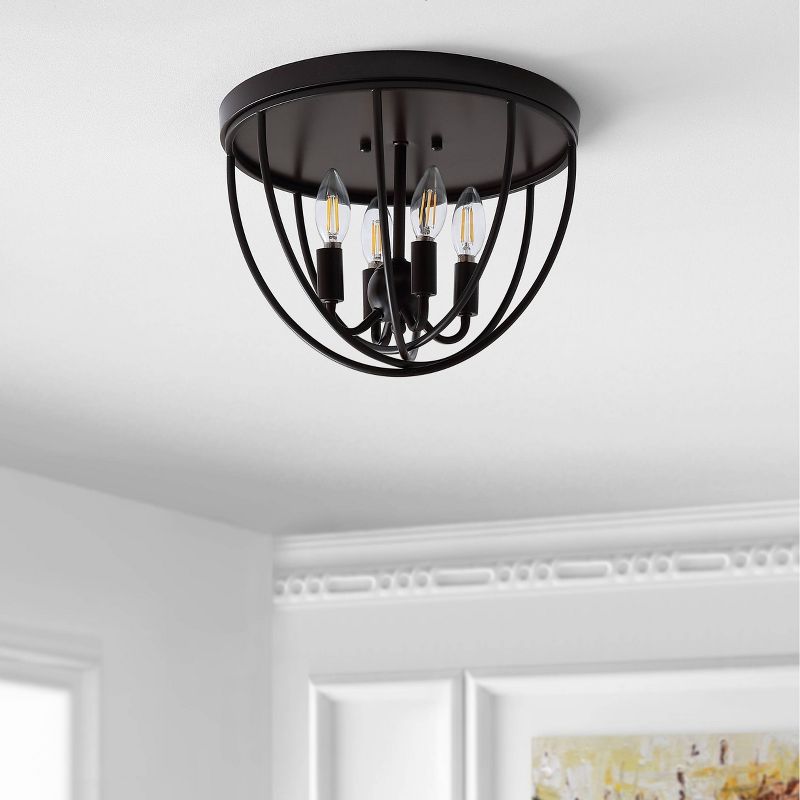 13.75&#34; LED Metal Flush Mount Oil Rubbed Bronze - Jonathan Y, 4 of 7