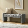 David Modern Bench with Solid wood legs|ARTFUL LIVING DESIGN - 2 of 4