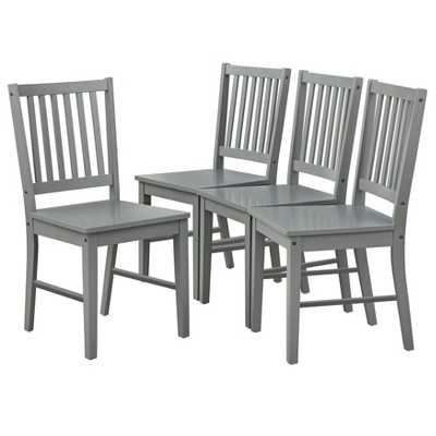 Set Of 4 Contemporary Shaker Dining Chairs Charcoal Gray Buylateral   GUEST D6546b0c Abbb 4d11 99bc B9dd06bec0aa