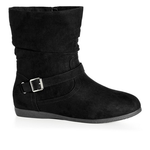 Cloudwalkers | Women's Wide Fit Sienna Ankle Boot - Black - 8.5w : Target