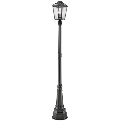 Bayland 3-Light Outdoor Post Mount Fixture - Dimmable, Wet Rated, Aluminum, 14.17" x 104.75"