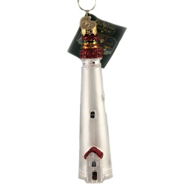 Old World Christmas 4.5 Inch Cape May Lighthouse New Jersey Southern Shore Tree Ornaments