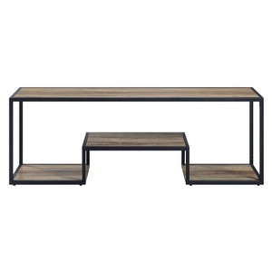 NicBex Rustic TV Stand with 2 Doors and Open Storage Entertainment Center Media Console for Living Room, Bedroom - 1 of 4