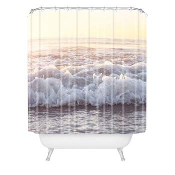 Beach Splash Shower Curtain White - Deny Designs